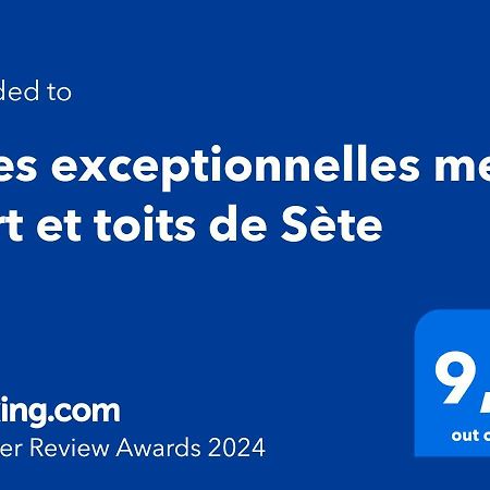 Vues exceptionnelles mer, port et toits de Sète Esterno foto